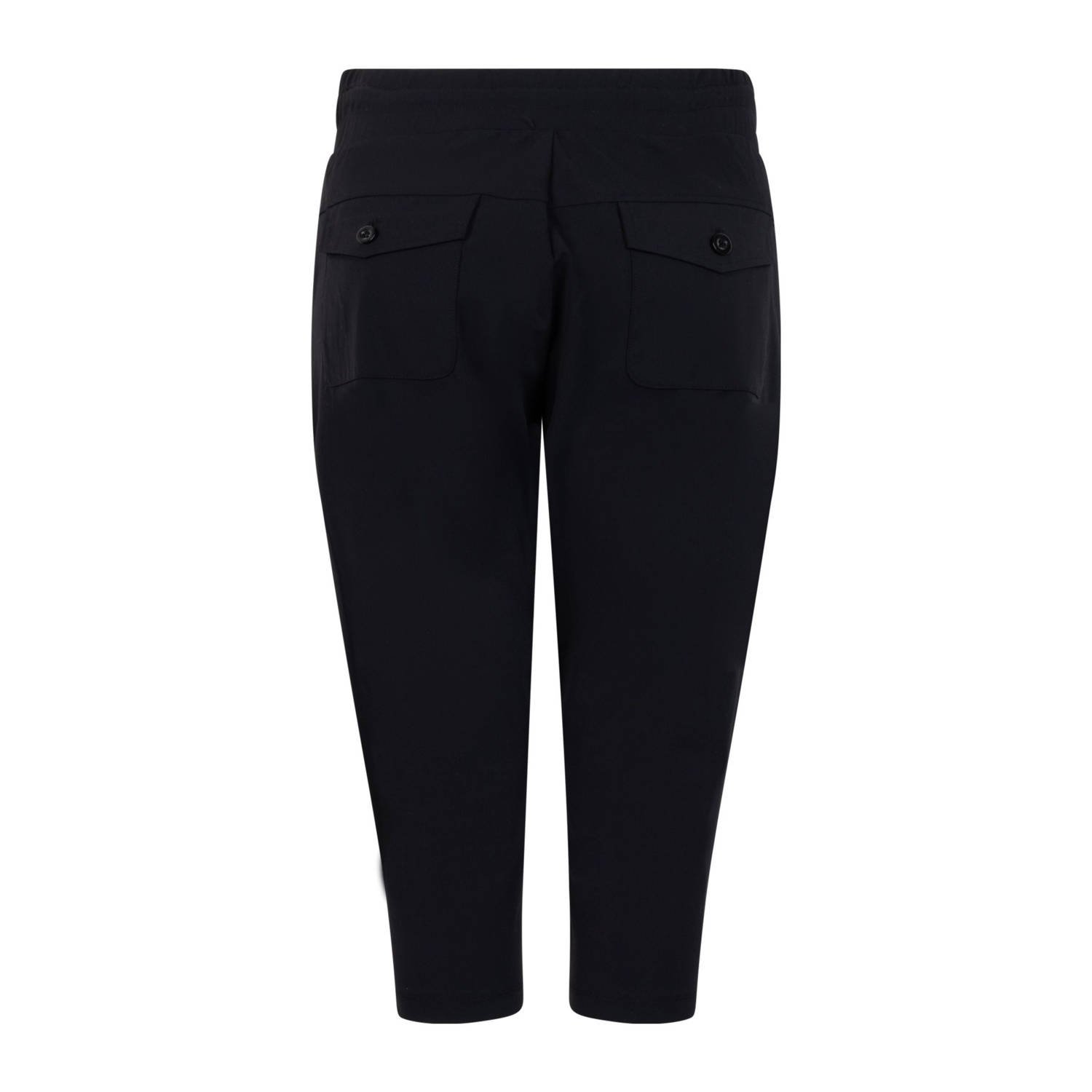 Zoso slim regular waist bermuda short zwart