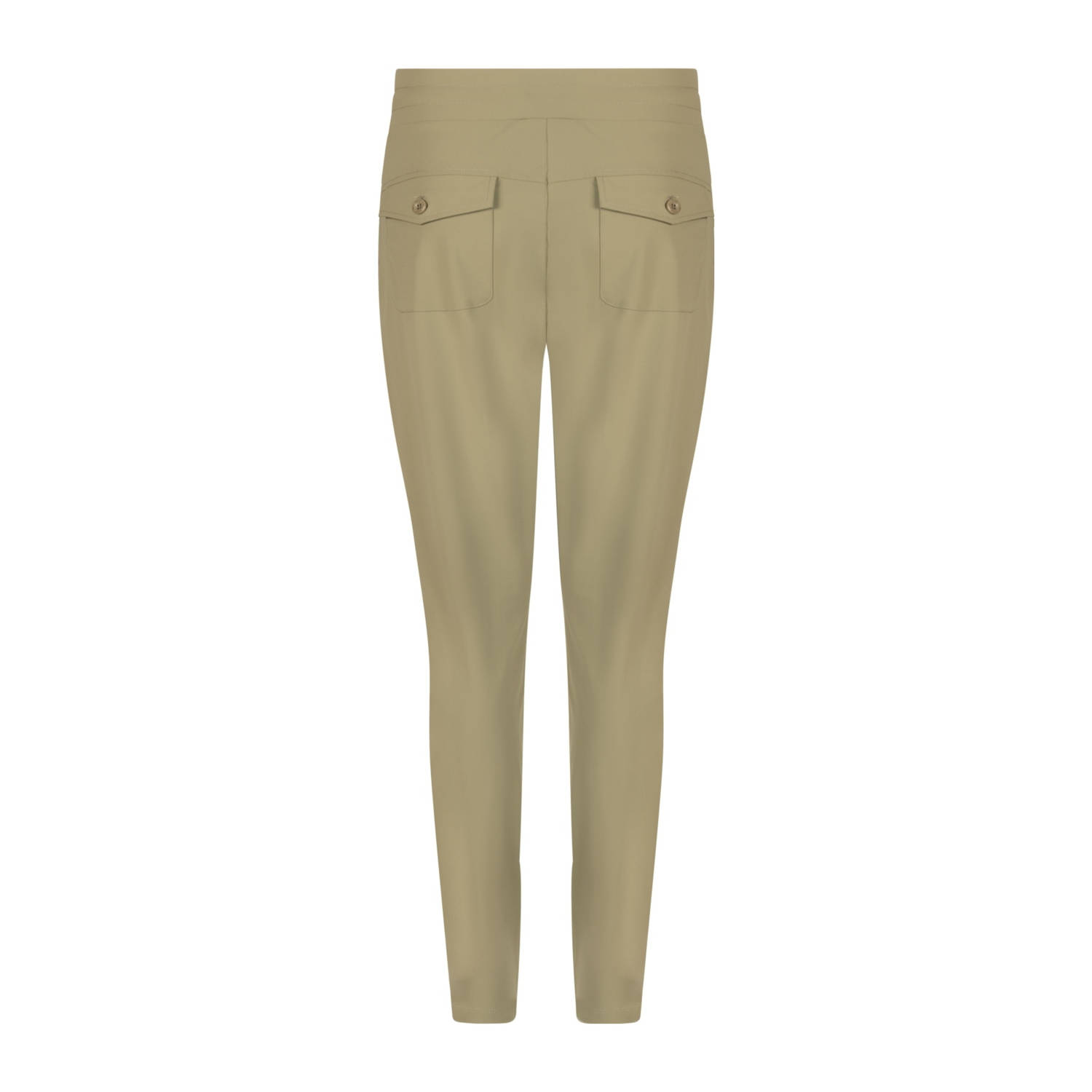 Zoso travelstof slim regular waist casual broek zand