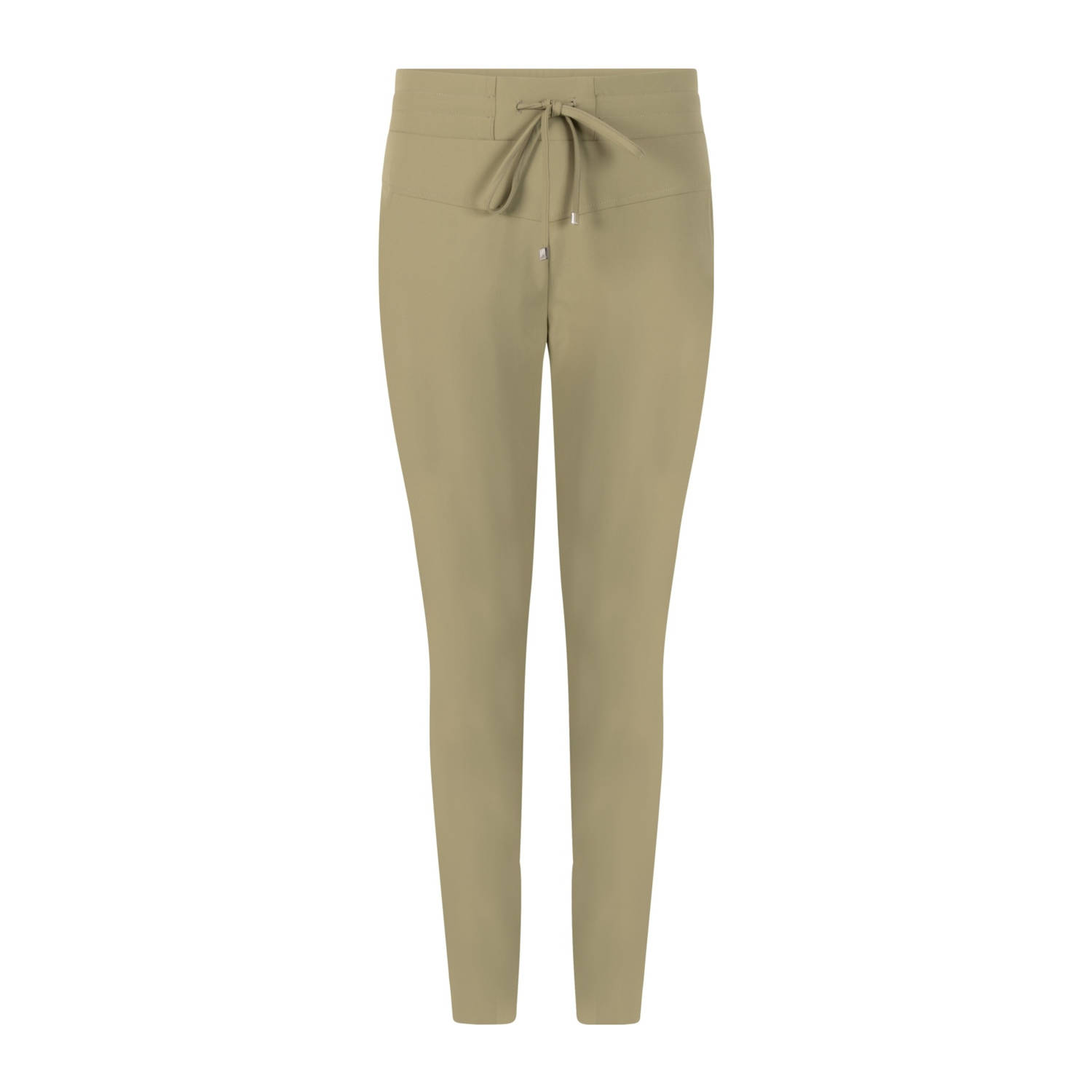 Zoso travelstof slim regular waist casual broek zand
