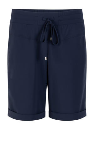 slim regular waist casual short donkerblauw