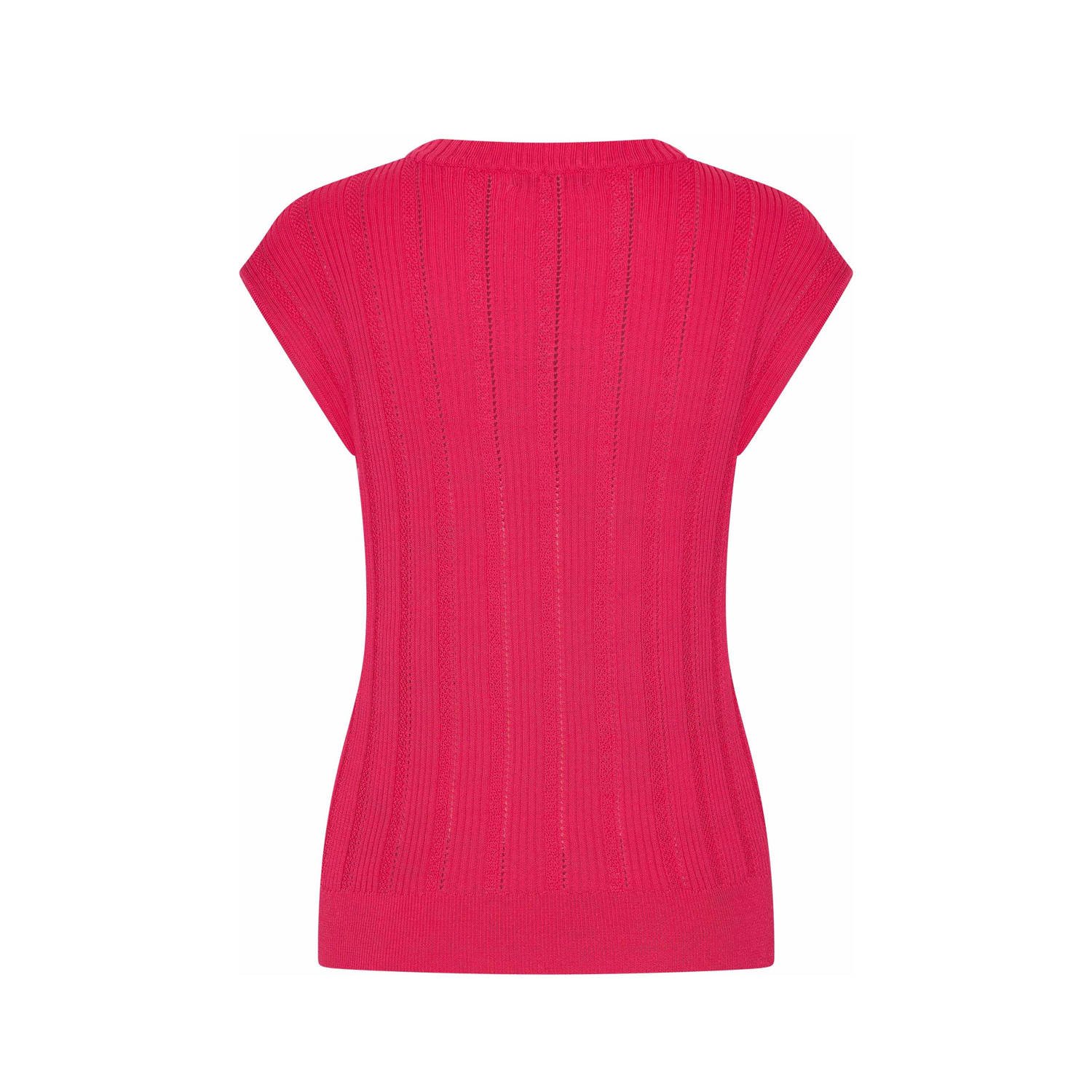 Claudia Sträter top roze gebreid
