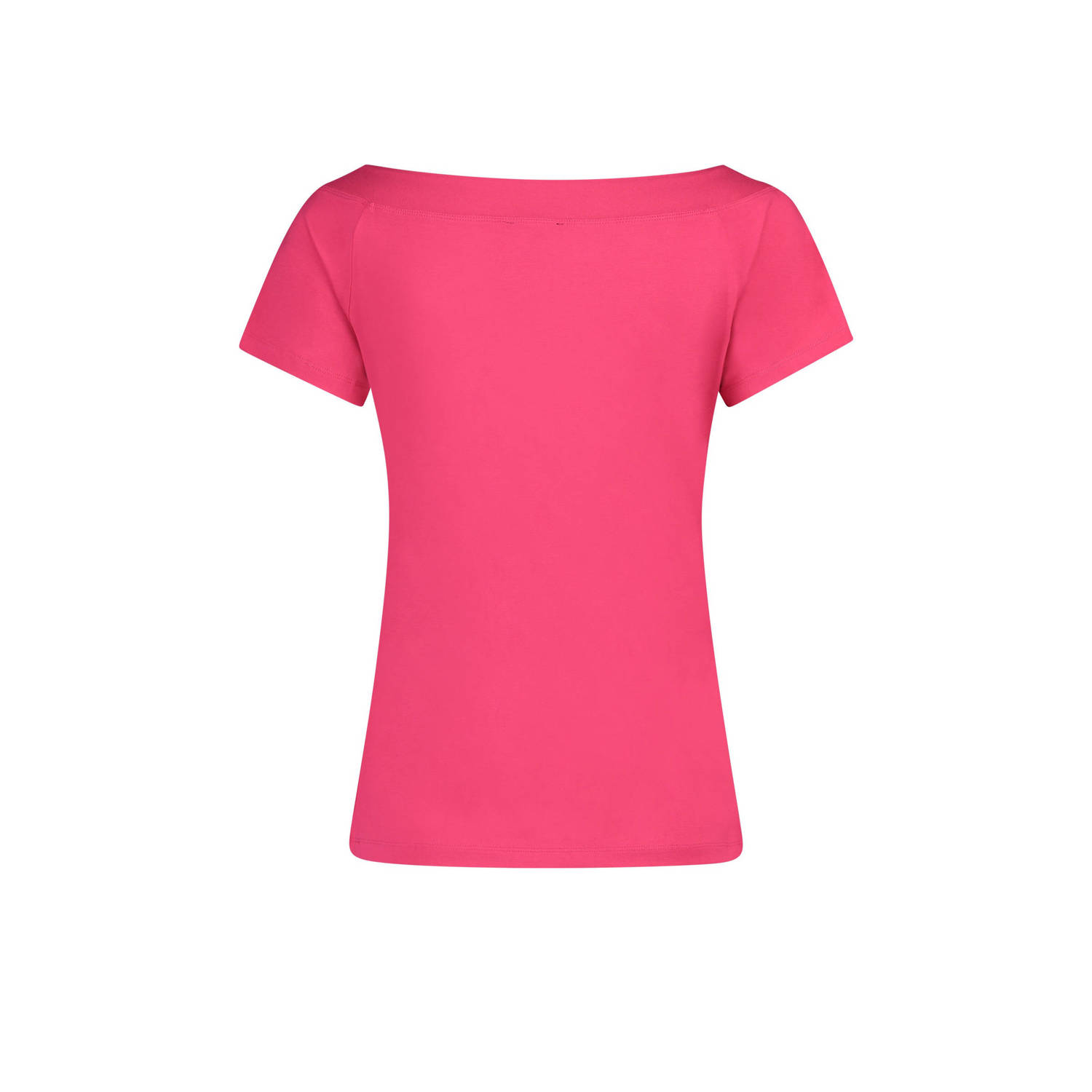Claudia Sträter T-shirt roze fijn gebreid