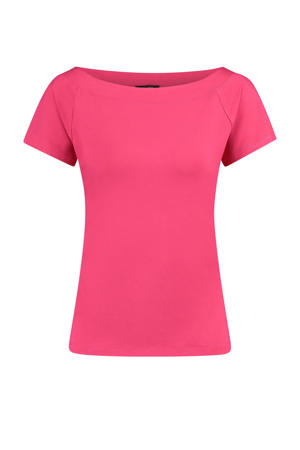 T-shirt roze fijn gebreid
