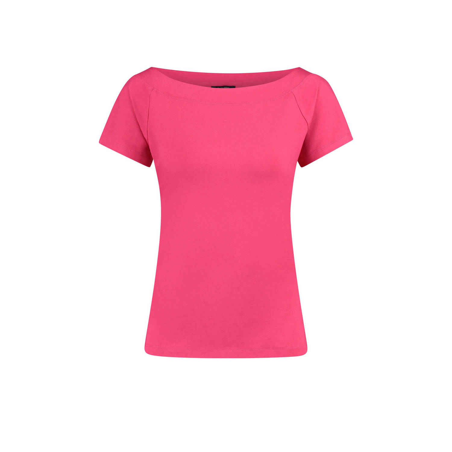 Claudia Sträter T-shirt roze fijn gebreid