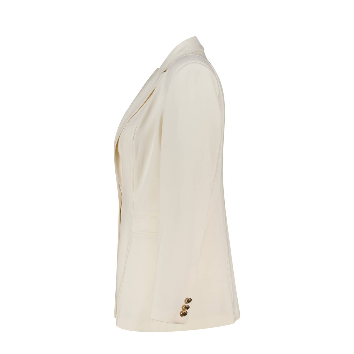 MS Mode getailleerde blazer crème