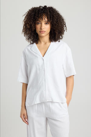 linnen blouse wit