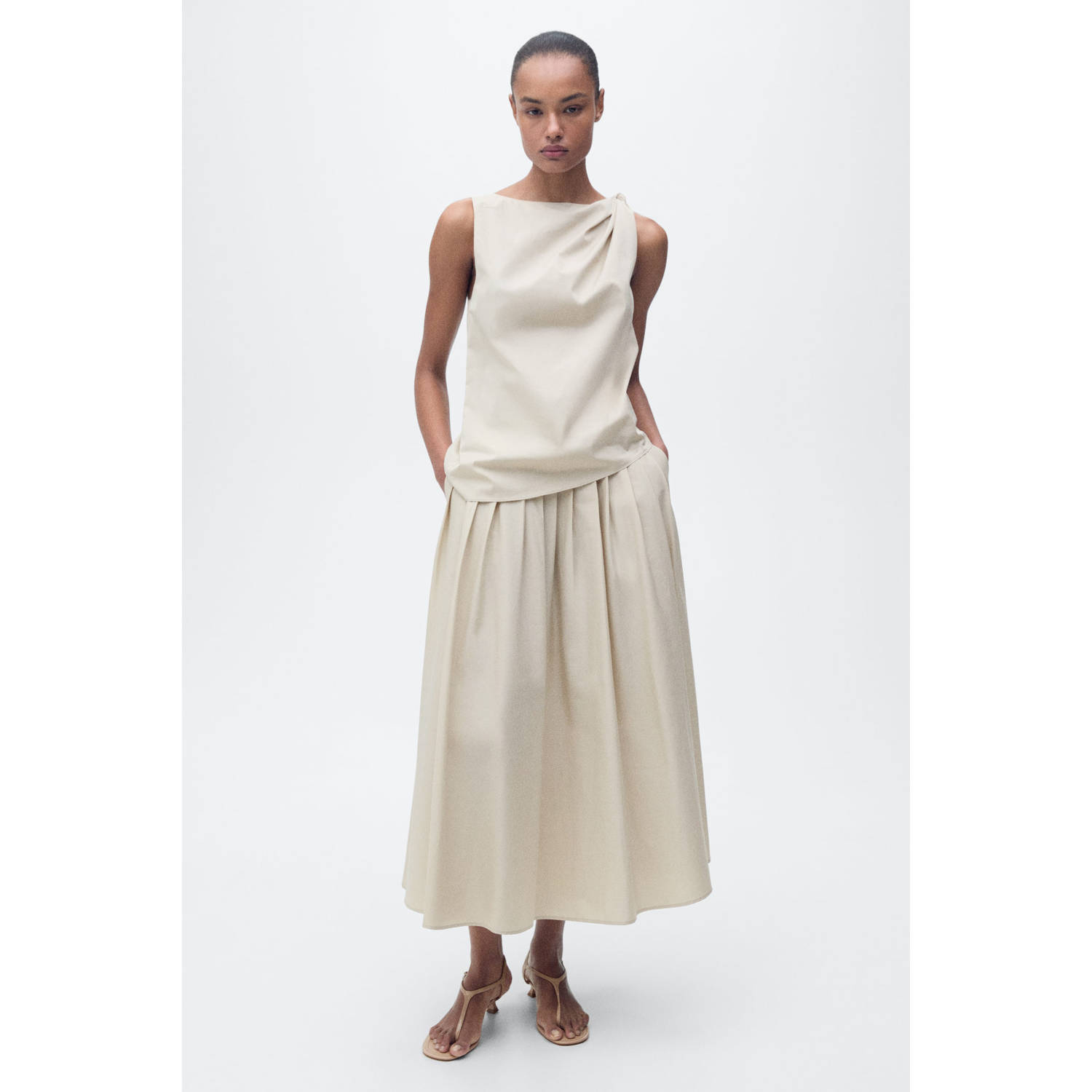 Mango top beige