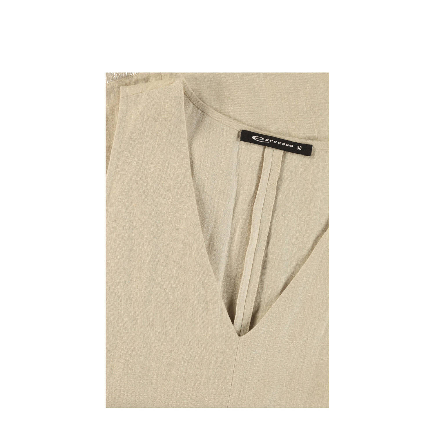 Expresso linnen top beige