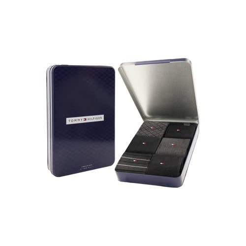 Tommy Hilfiger giftbox sokken - set van 6 zwart afbeelding