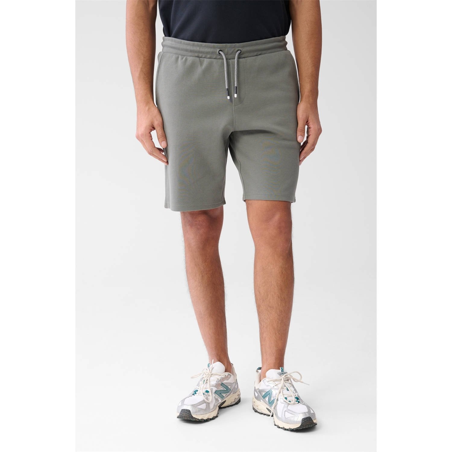 Shoeby regular sweatshort grijsgroen