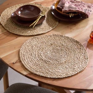jute placemat (Ø40 cm) (set van 2)