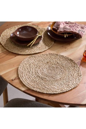 jute placemat (Ø40 cm) (set van 2)