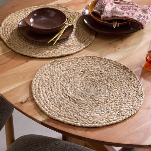 NOUS Living jute placemat (Ø40 cm) (set van 2) afbeelding