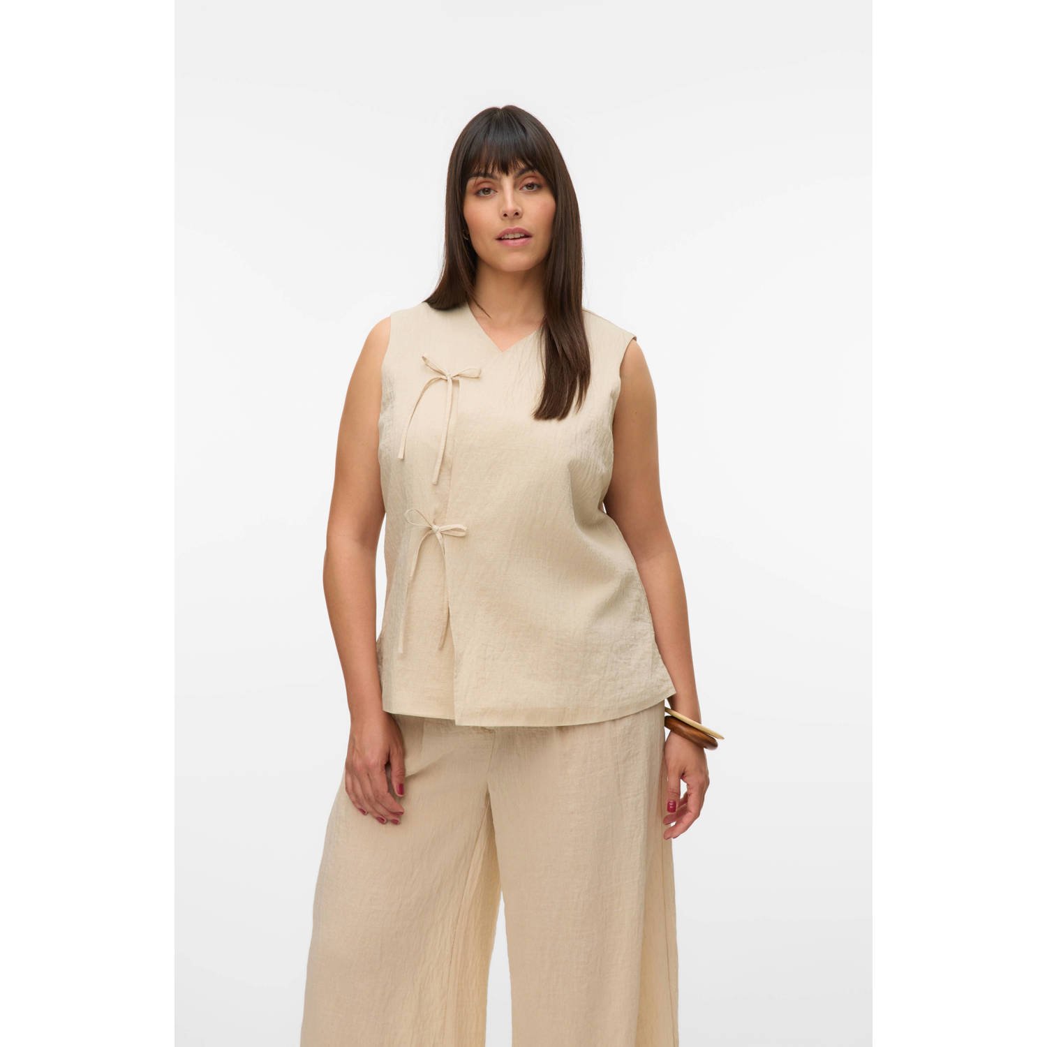 VERO MODA CURVE gilet beige