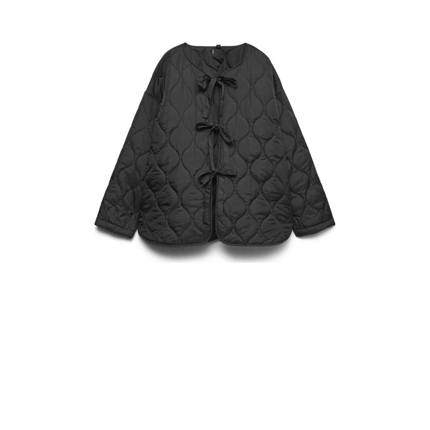 VERO MODA CURVE gewatteerde jas quilted zwart