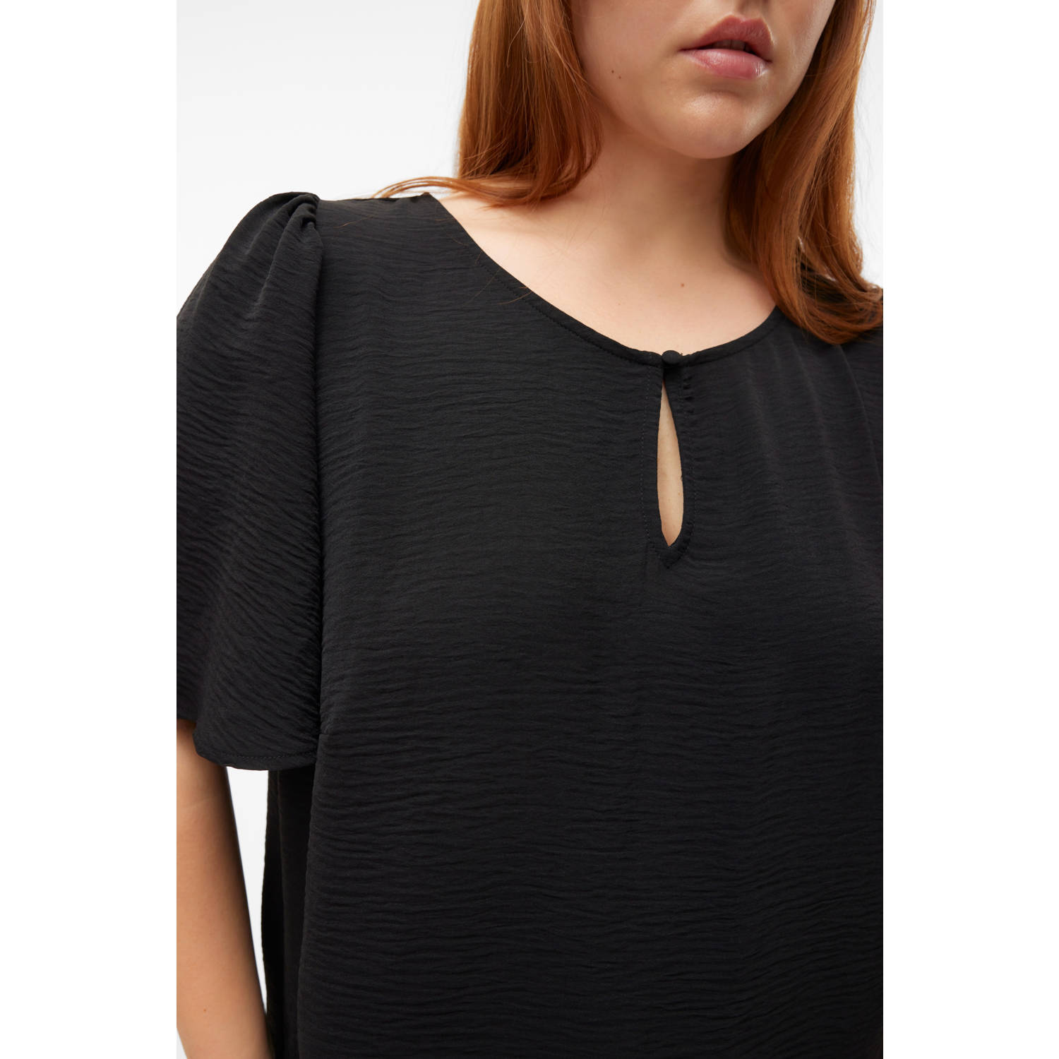 VERO MODA CURVE blousetop zwart