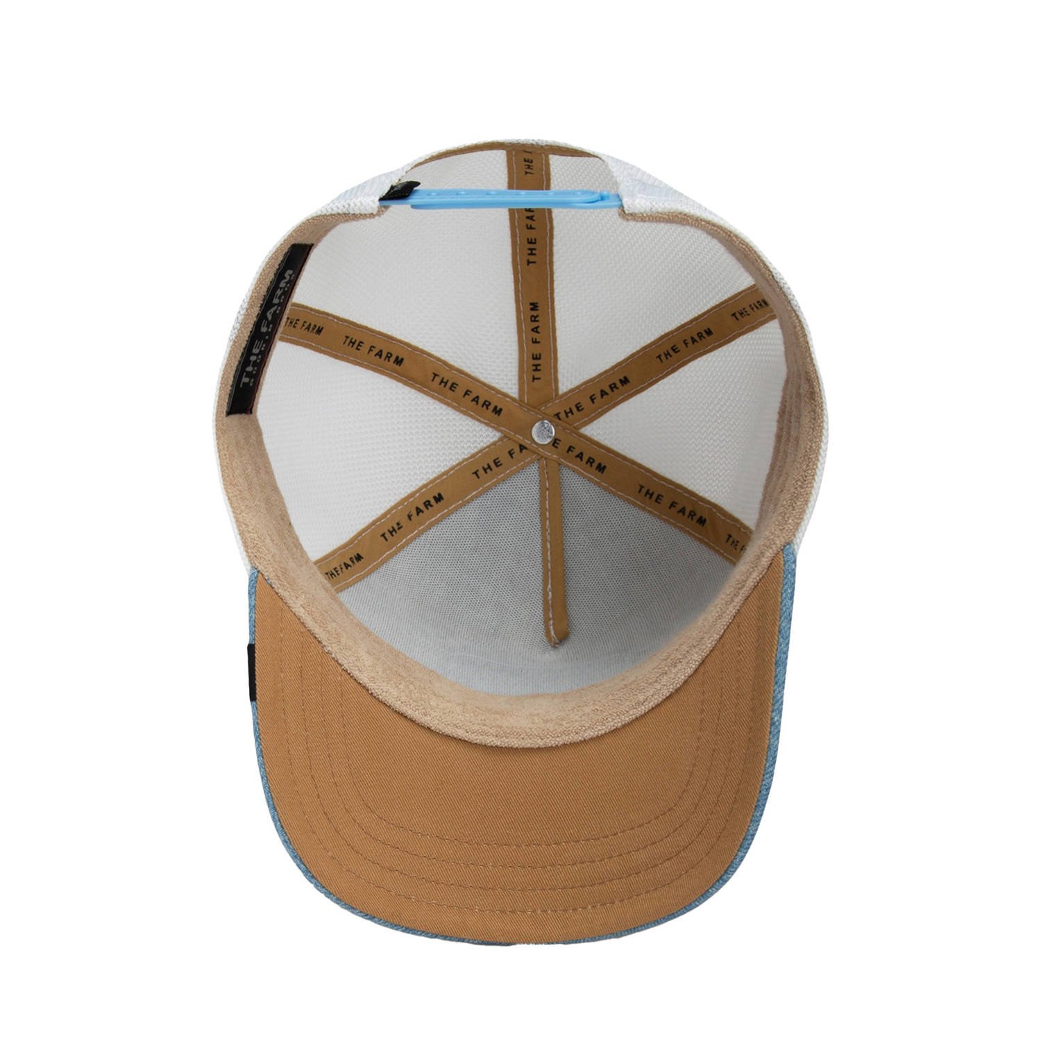 Goorin Bros pet Rooster Fan wit denim