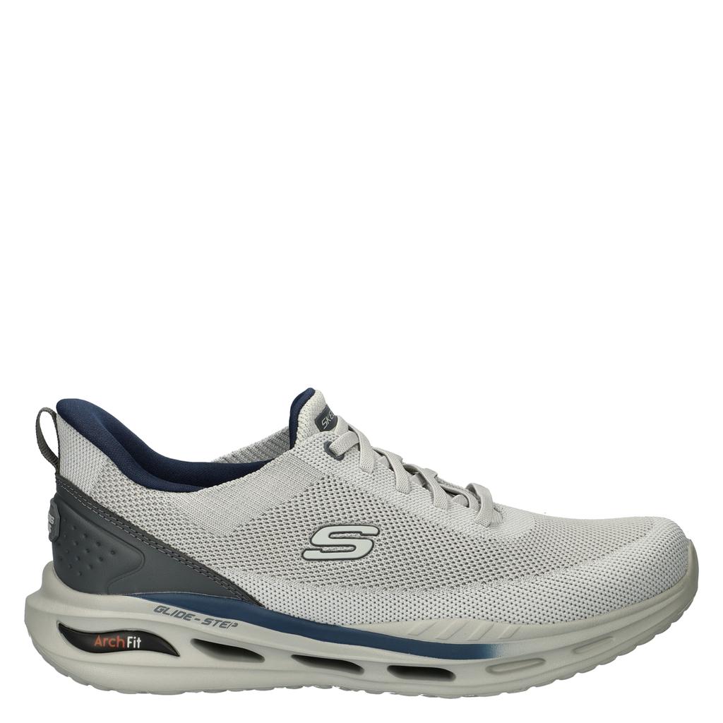 Grijze heren Skechers Hands Free Slip-Ins Orvan sneakers van nylon met elastische veters