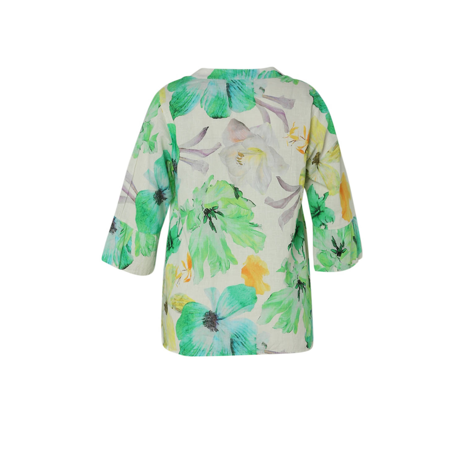 Paprika linnen blousetop groen