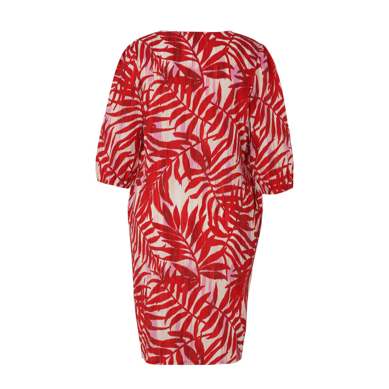 Paprika midi jurk rood
