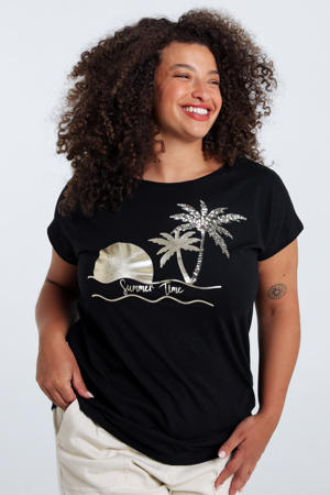 T-shirt zwart