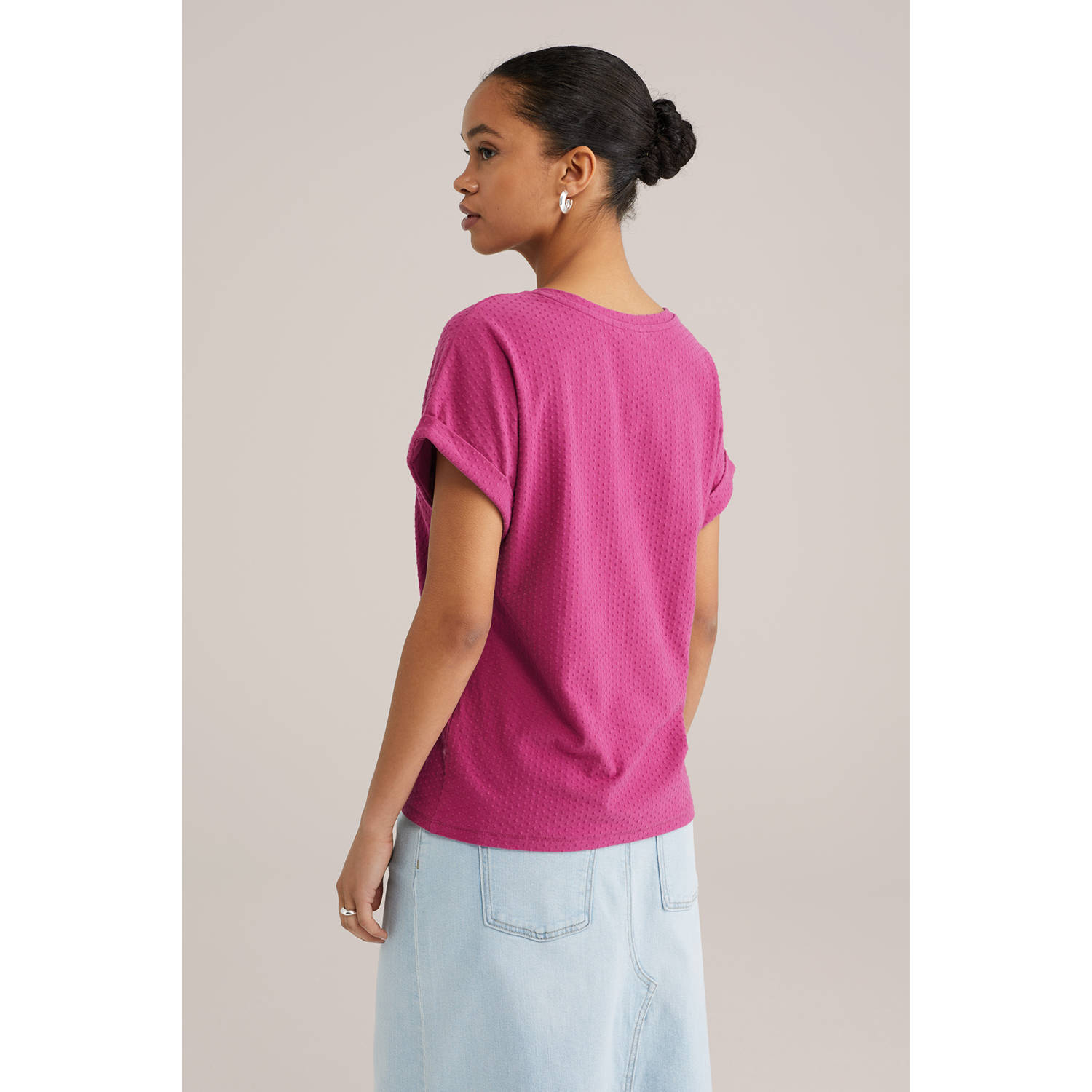 WE Fashion top fuchsia