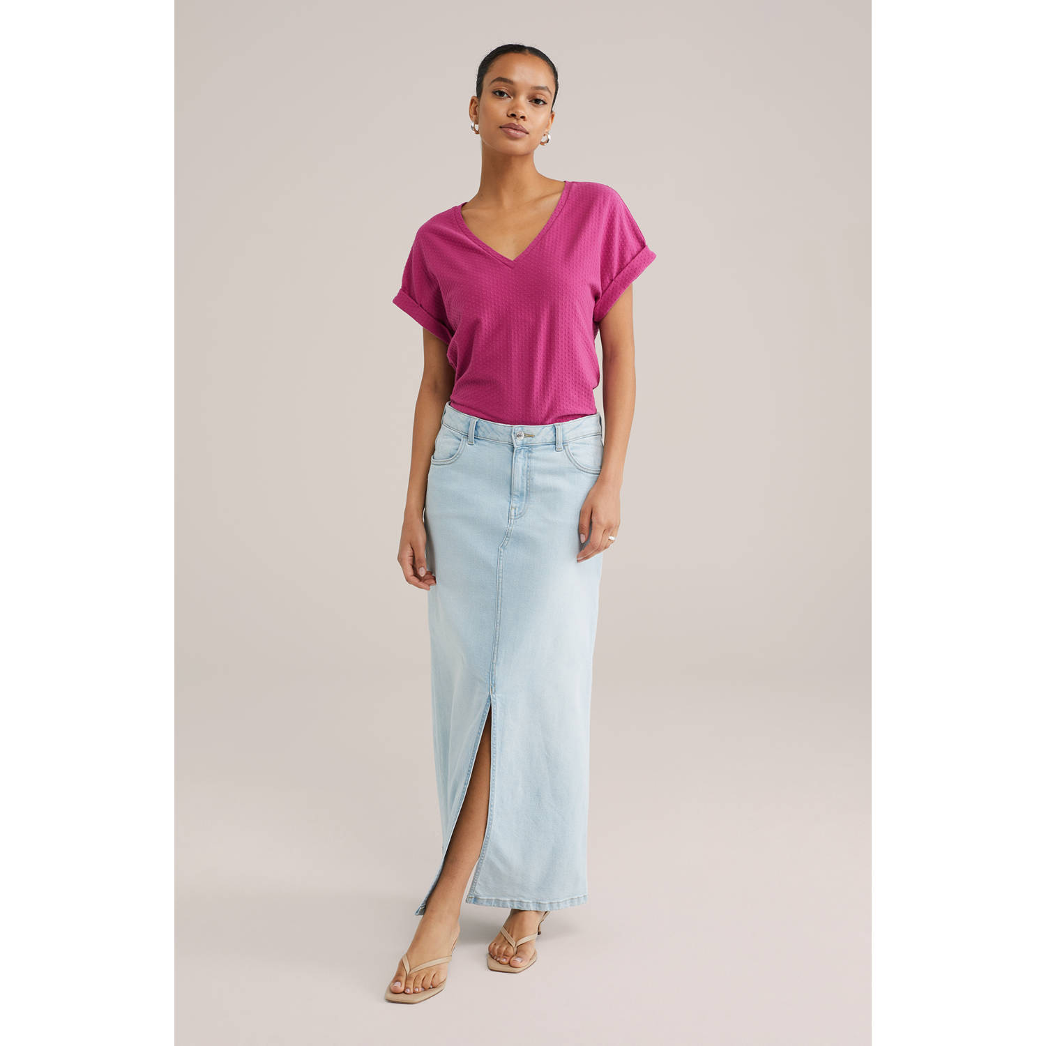 WE Fashion top fuchsia
