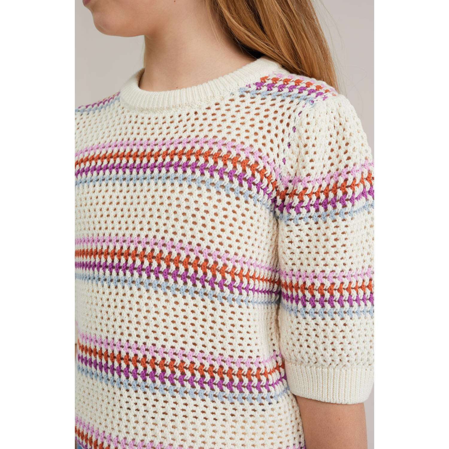 WE Fashion gebreide trui beige