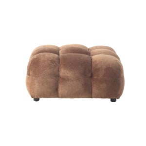Hackman Hocker Velours Cognac Bruin
