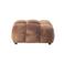 Dutchbone Hackman Hocker Velours Cognac Bruin