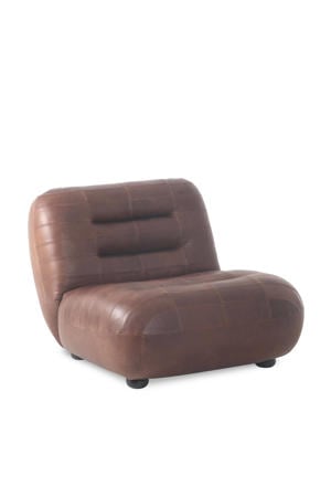 Wyatt Fauteuil Leer Chocolade Bruin