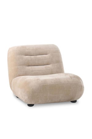 Wyatt Fauteuil Velours Beige