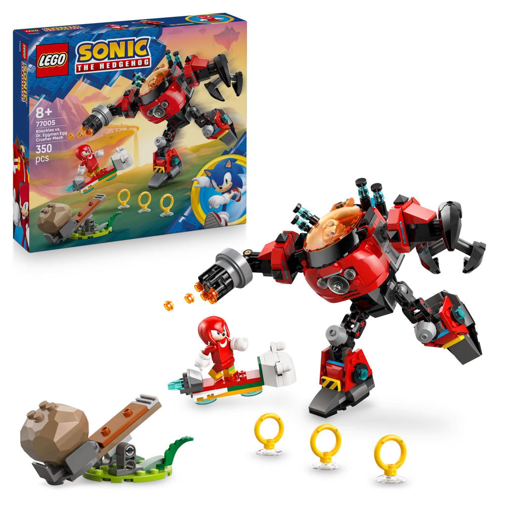 LEGO Sonic the Hedgehog Knuckles vs. Dr. Eggman Egg Crusher mecha 77005
