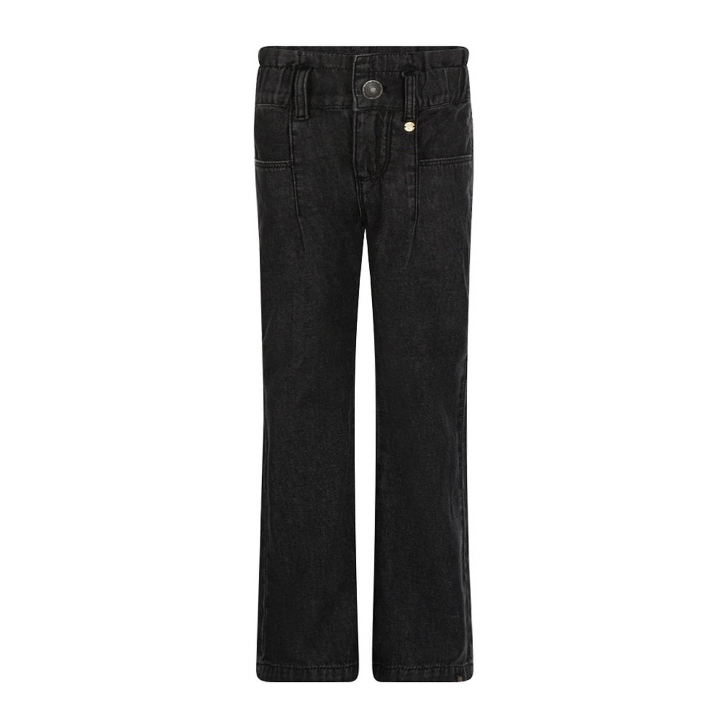 Koko Noko high waist wide leg jeans black denim