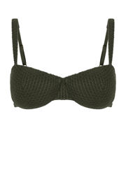 thumbnail: Hunkemöller niet-voorgevormde crochet beugel bikinitop Cairo donkergroen
