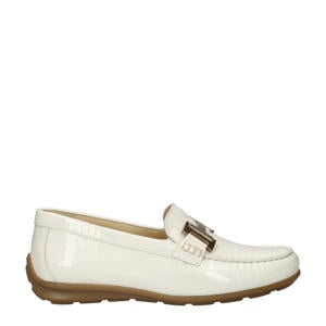 lakleren mocassins ecru