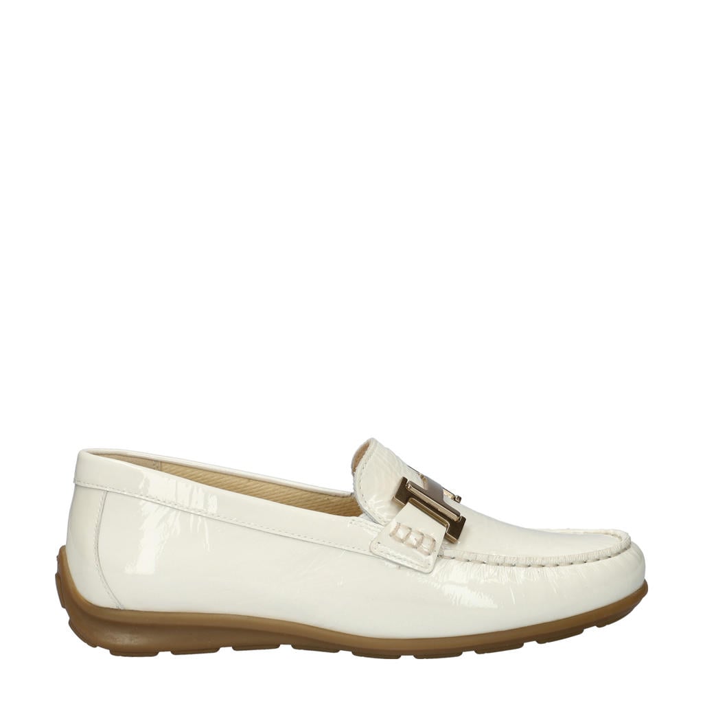 Ecru dames Gabor lakleren mocassins