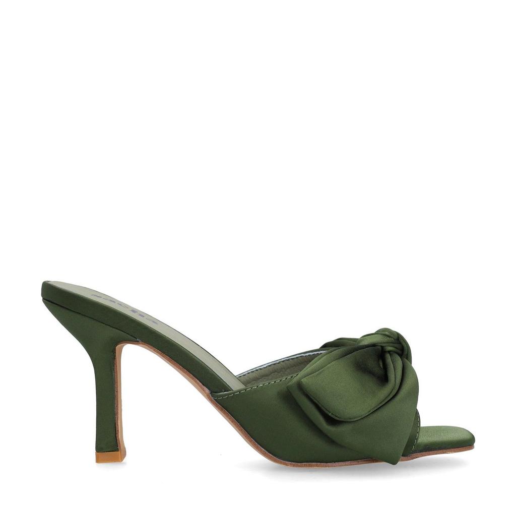 Groene dames Sacha satijnen muiltjes