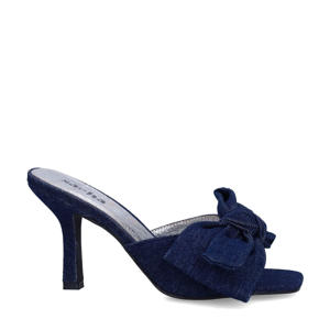   denim muiltjes donkerblauw