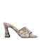 Sacha muiltjes met slangenprint beige