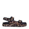 Sacha sandalen met panterprint beige/zwart