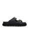 Sacha leren slippers zwart