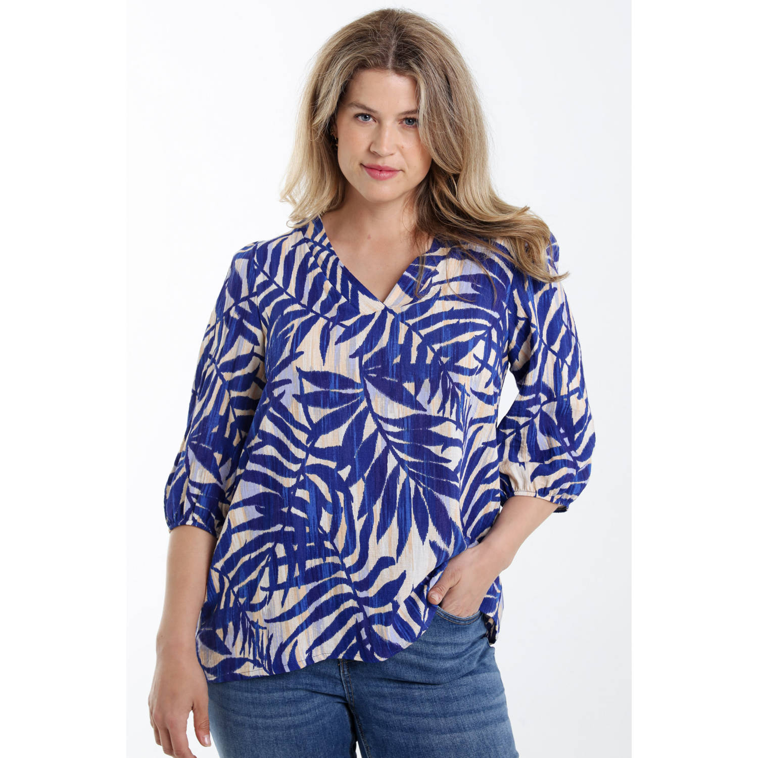 Paprika blousetop blauw