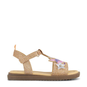sandalen met glitters rosé