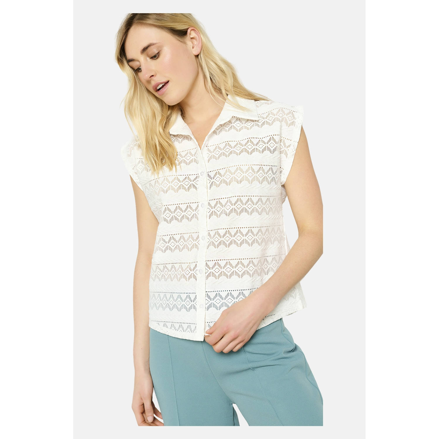 LOLALIZA blouse ecru broderie