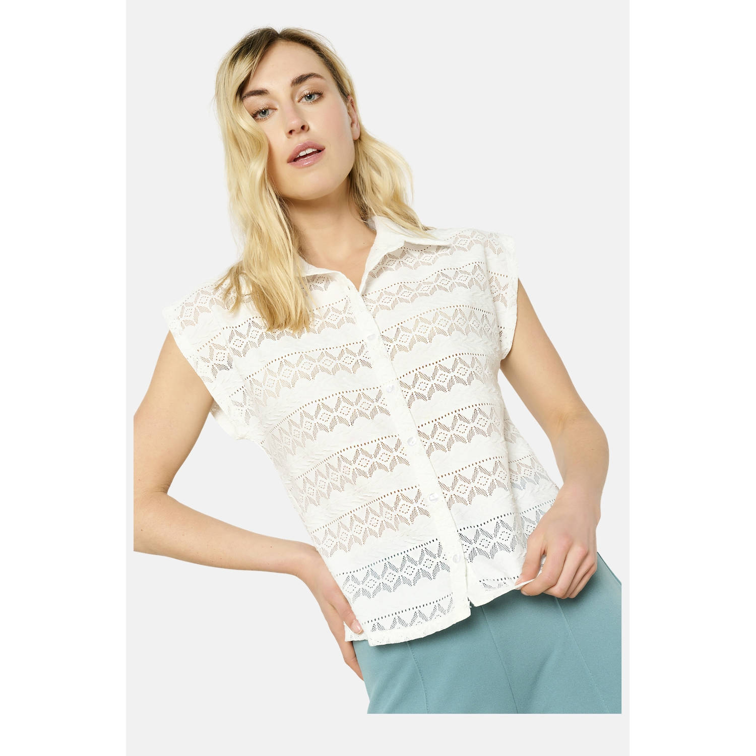 LOLALIZA blouse ecru broderie