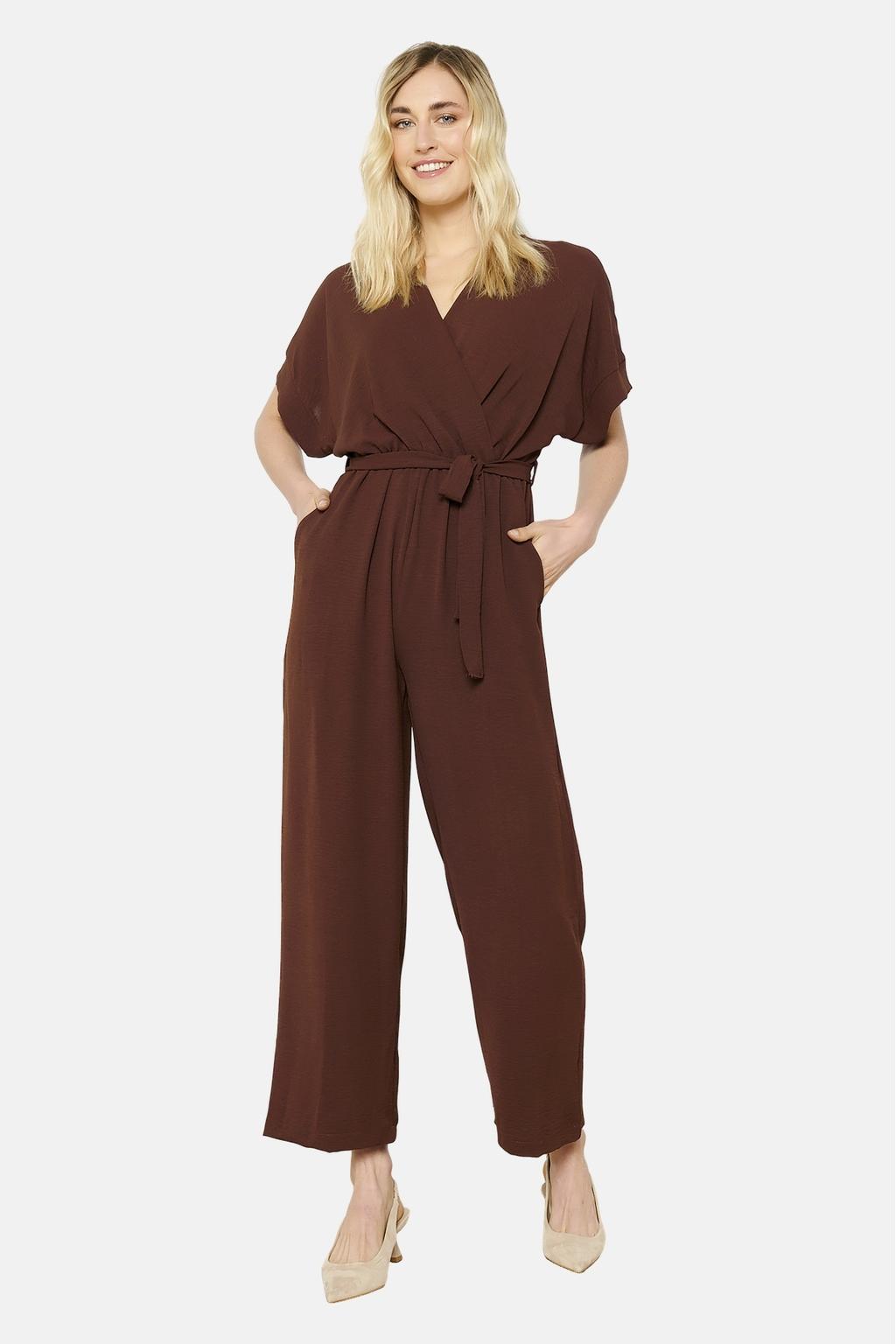 LOLALIZA jumpsuit donkerbruin