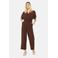 LOLALIZA jumpsuit donkerbruin