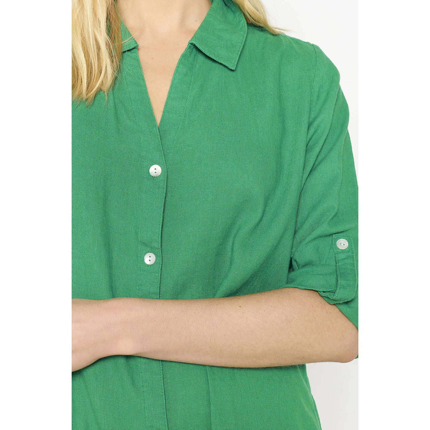 LOLALIZA blousejurk groen