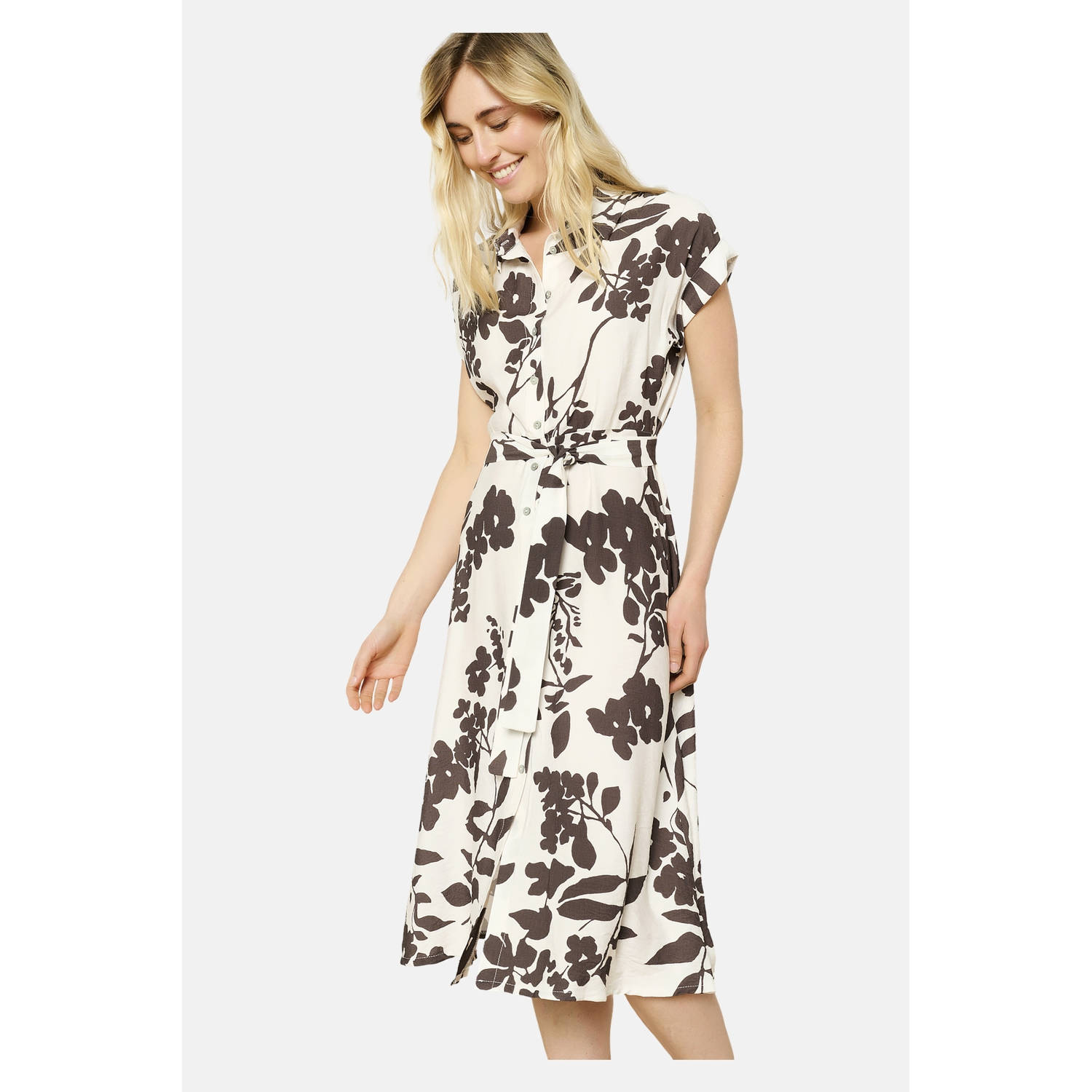 LOLALIZA blousejurk bruin